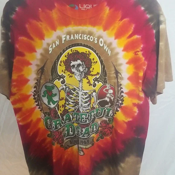 Liquid Blue, Grateful Dead "Bay Area Beloved" Band Tee Shirt, Size Medium - Picture 2 of 5